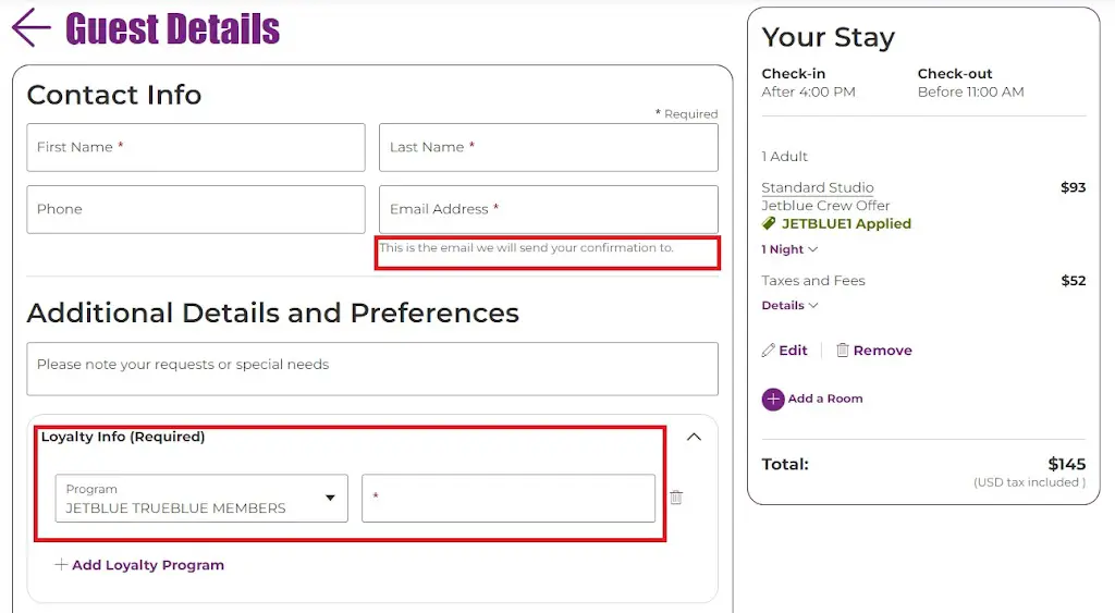 How To Book And Earn JetBlue TrueBlue Points With YOTEL?