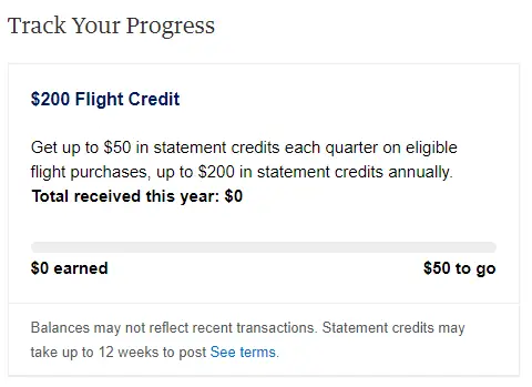 keep track of the Hilton Aspire flight credit