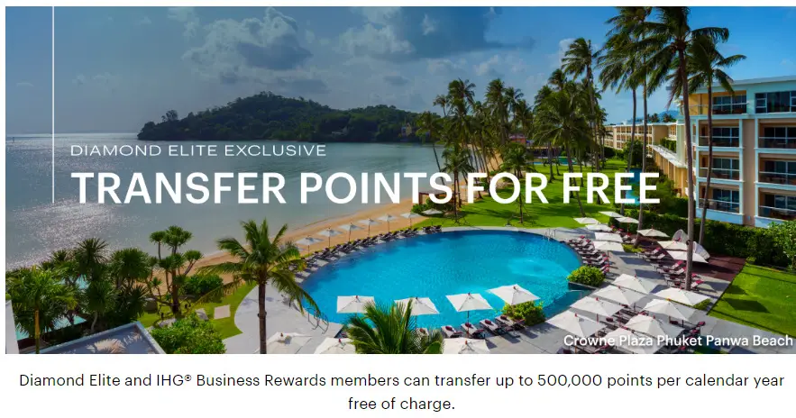 IHG Business Rewards: Transfer Points for Free!