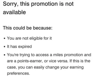 Marriott Global Promotion Registration Issue