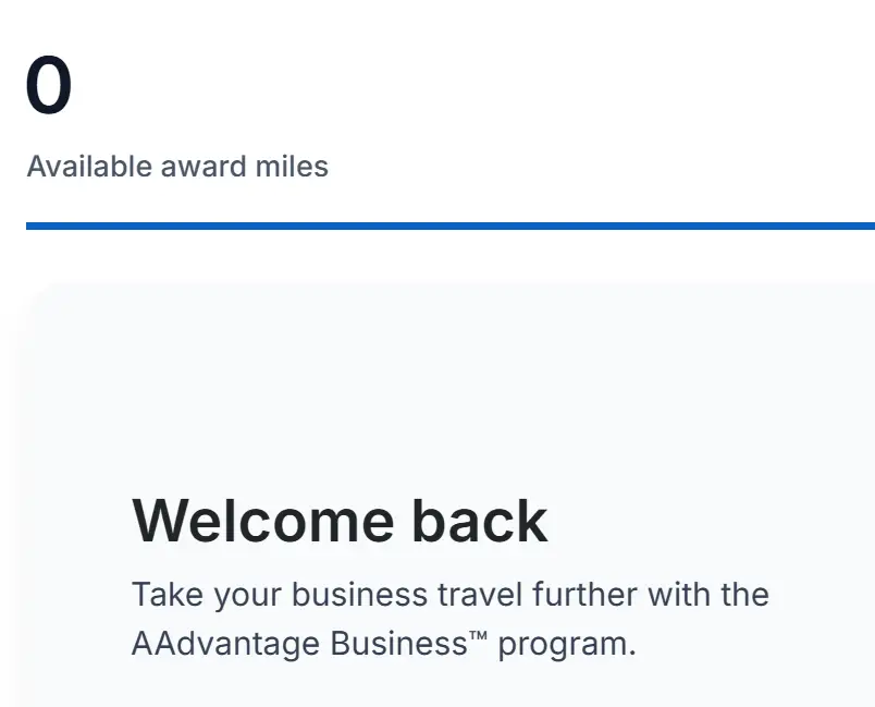 AA Miles Not Posting to AAdvantage Business
