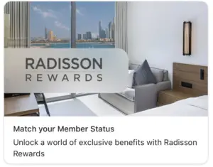 How to Request Status Match with Radisson